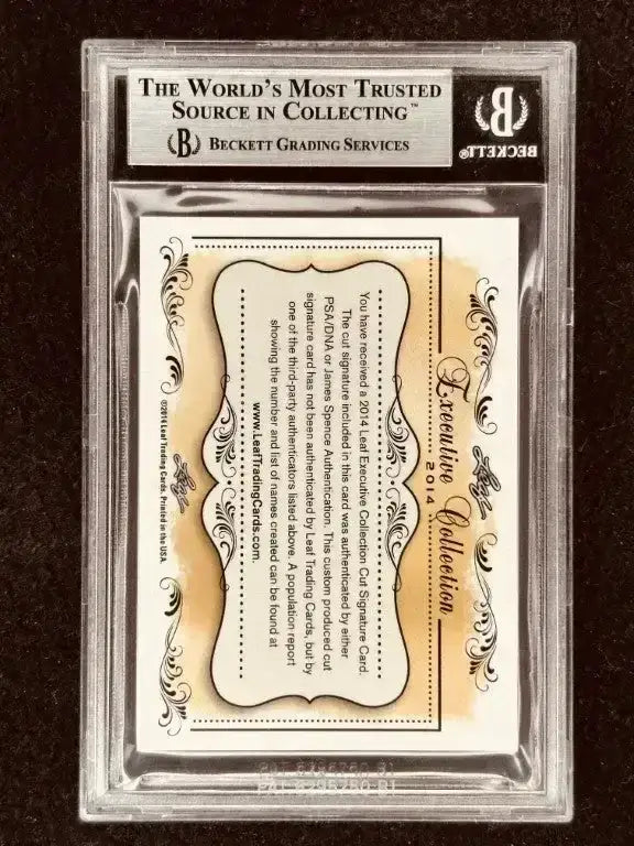 Paul Coffey 2014 Leaf Masterpiece Cut Signature certified signed card 1/1 JSA Edmonton Oilers Penguins - AutographsForSale.com