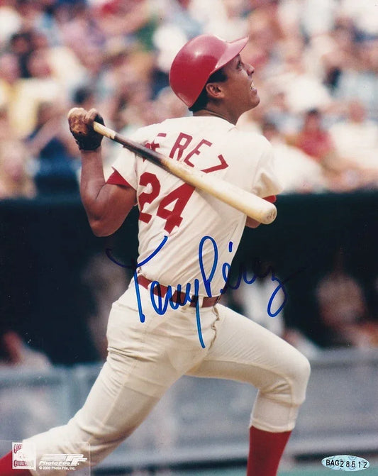 Tony Perez autographed Cincinnati Reds 8x10 photo UDA - AutographsForSale.com
