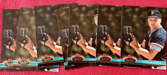 7 Roger Clemens Boston Red Sox 1991 Stadium Club cards - AutographsForSale.com