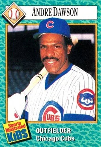 Andre Dawson Chicago Cubs 1989 SI for Kids card - AutographsForSale.com