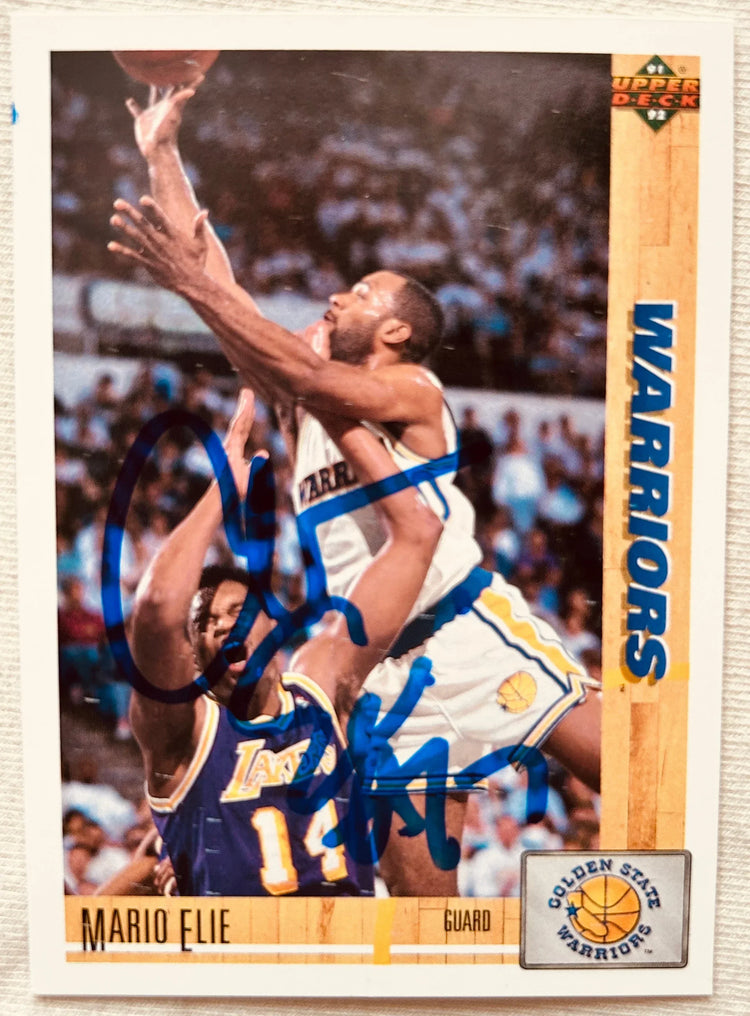 Mario Elie signed Golden State Warriors 1991-92 Upper Deck Rookie Card - AutographsForSale.com