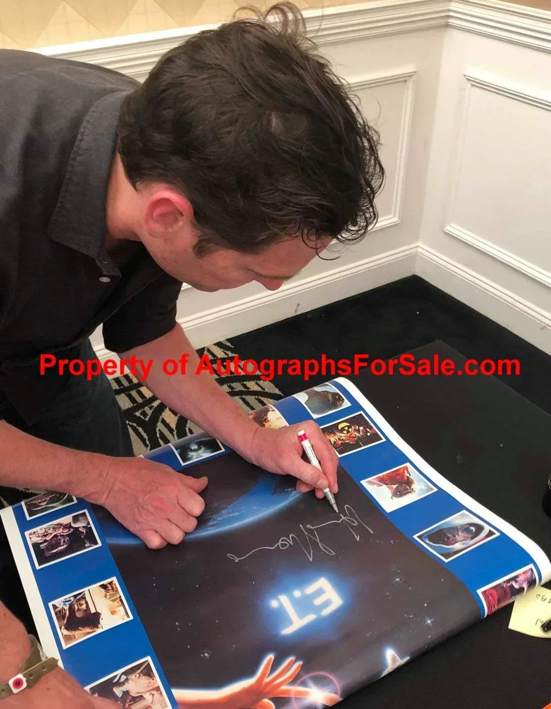 Henry Thomas autographed E.T. 24x36 movie poster inscribed Elliott (JSA) - AutographsForSale.com