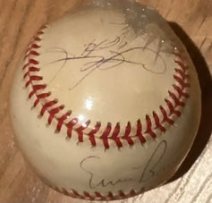 Sammy Sosa and Ernie Banks autographed National League baseball Chicago Cubs - AutographsForSale.com