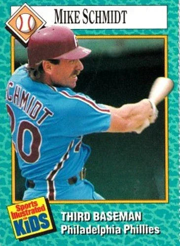 Mike Schmidt Philadelphia Phillies 1989 Sports Illustrated for Kids card - AutographsForSale.com