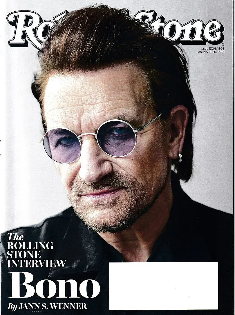 Bono U2 January 2018 Rolling Stone magazine issue PRISTINE - AutographsForSale.com