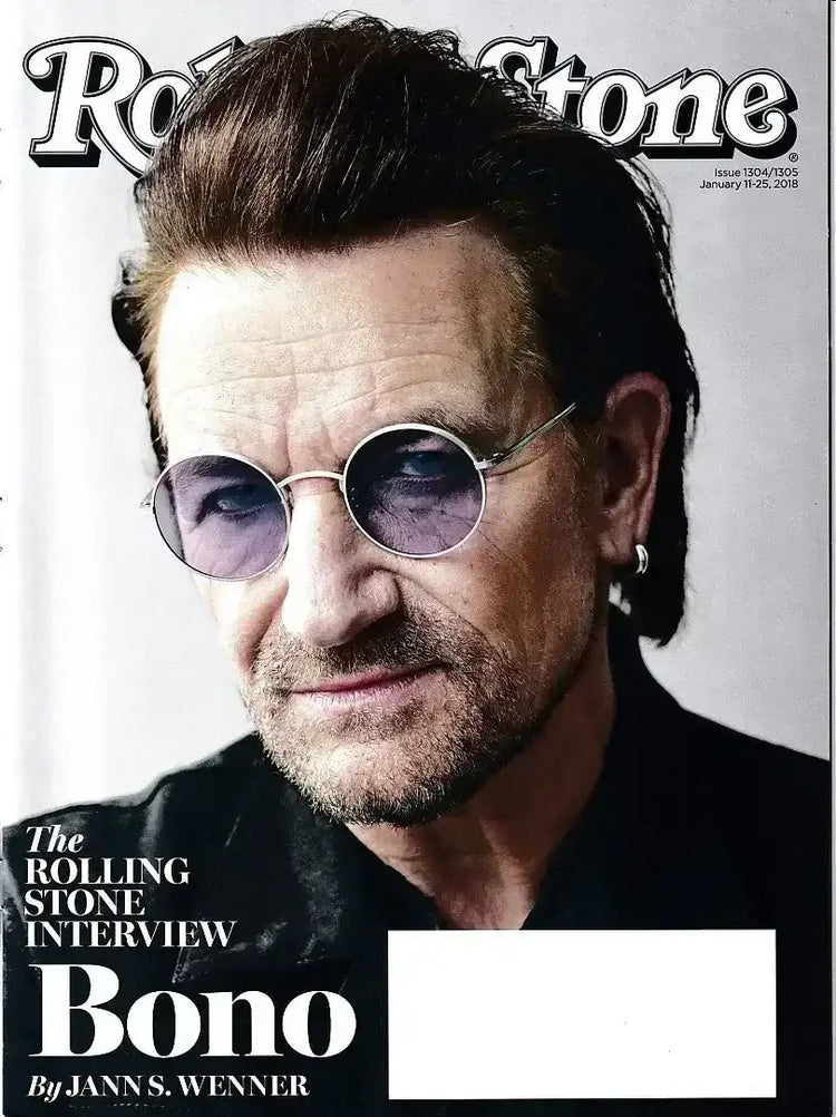 Bono U2 January 2018 Rolling Stone magazine issue PRISTINE - AutographsForSale.com