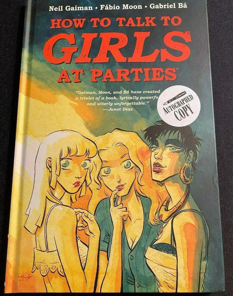 Neil Gaiman signed How to Talk to Girls at Parties book JSA - AutographsForSale.com