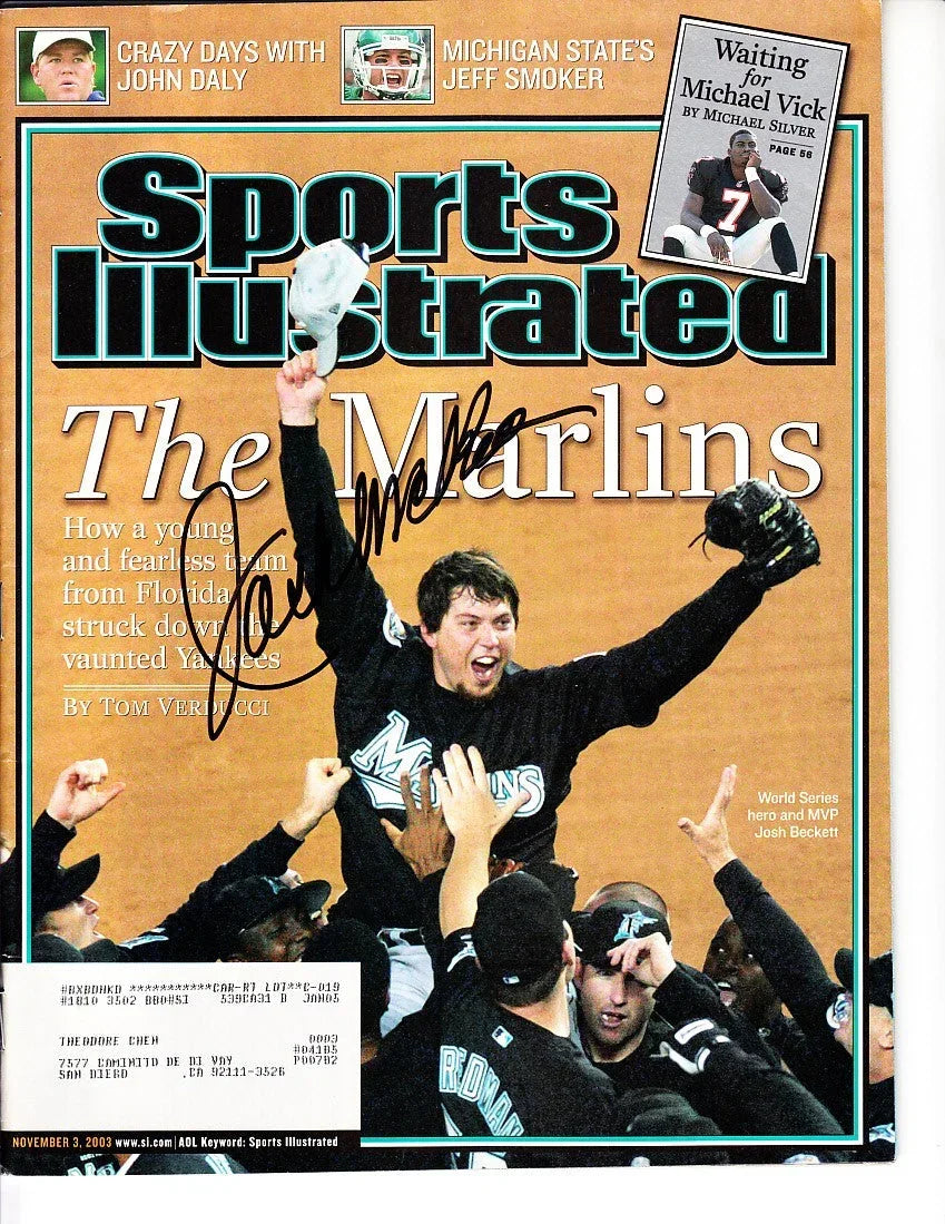 Jack McKeon signed Marlins 2003 World Series Champions Sports Illustrated - AutographsForSale.com