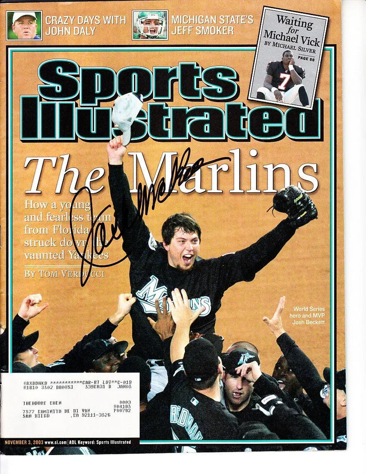 Jack McKeon signed Marlins 2003 World Series Champions Sports Illustrated - AutographsForSale.com