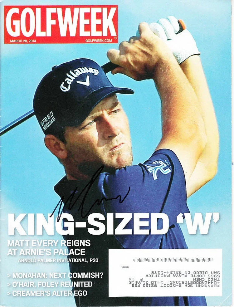 Matt Every autographed 2014 Golfweek magazine - AutographsForSale.com