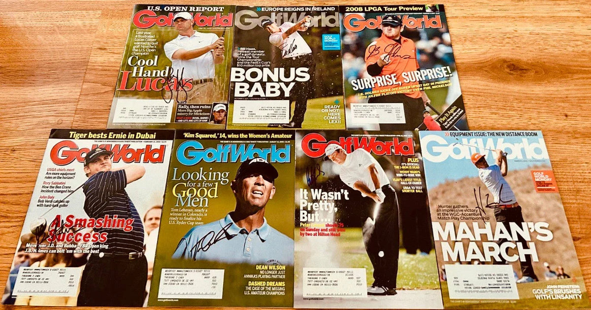 49 signed Golf World issues Darren Clarke Jason Dufner Vijay Singh Nick Price Henrik Stenson - AutographsForSale.com