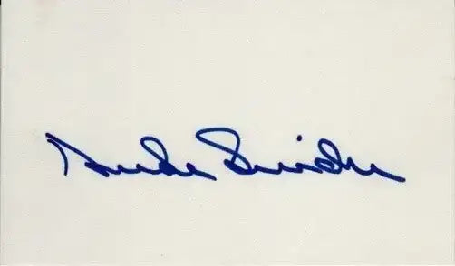 Duke Snider autographed 3x5 index card Brooklyn Dodgers - AutographsForSale.com
