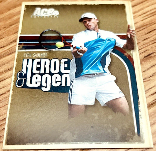 Cyril Saulnier 2006 Ace Authentic Heroes & Legends tennis Silver insert card - AutographsForSale.com
