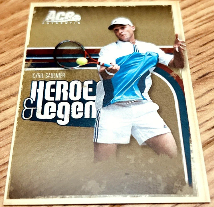 Cyril Saulnier 2006 Ace Authentic Heroes & Legends tennis Silver insert card - AutographsForSale.com