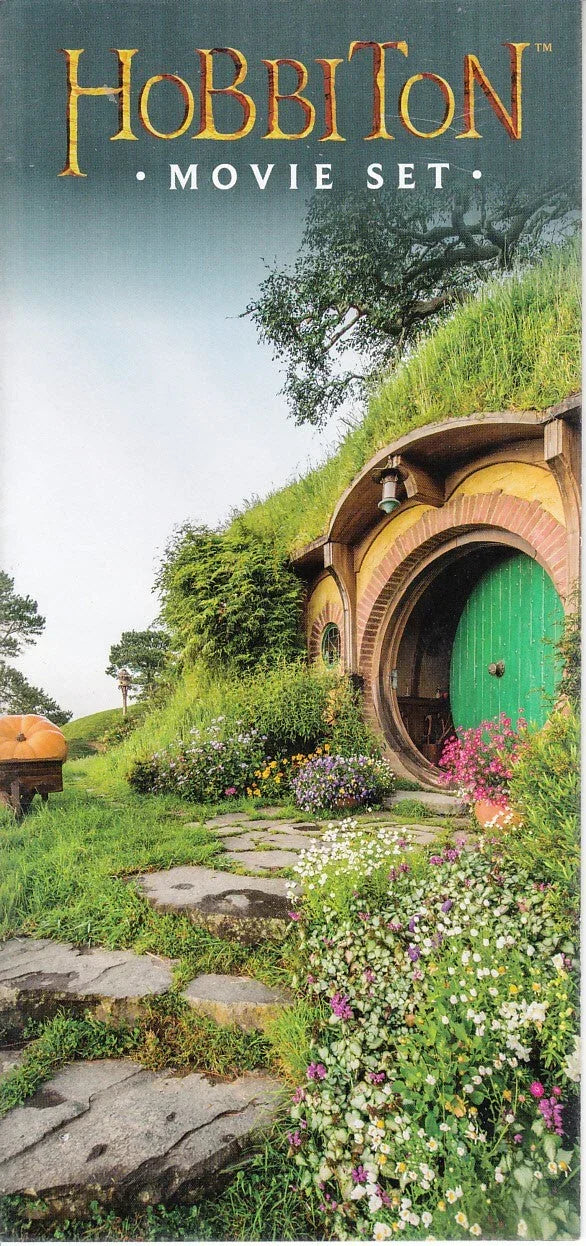 Hobbiton movie set New Zealand brochure Lord of Rings & Hobbit trilogies - AutographsForSale.com