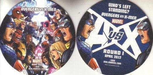 Avengers vs X-Men 2012 Wondercon Marvel Comics 2 Sided Coaster - AutographsForSale.com