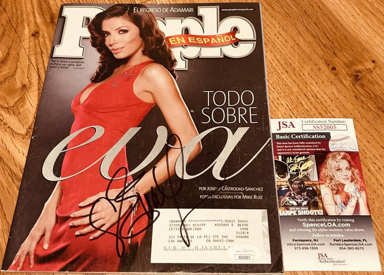 Eva Longoria autographed People En Espanol magazine JSA - AutographsForSale.com