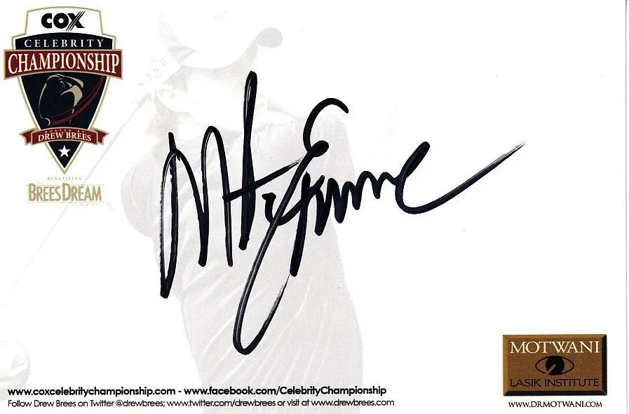 Mike Eruzione Miracle On Ice signed Celebrity Championship 4x6 blank card - AutographsForSale.com