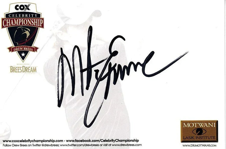 Mike Eruzione Miracle On Ice signed Celebrity Championship 4x6 blank card - AutographsForSale.com