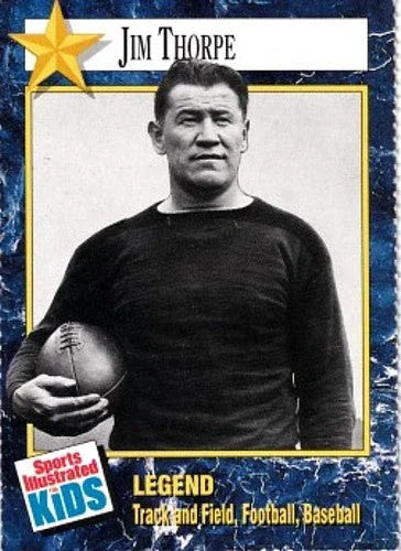 Jim Thorpe 1991 SI for Kids Legends Football card - AutographsForSale.com