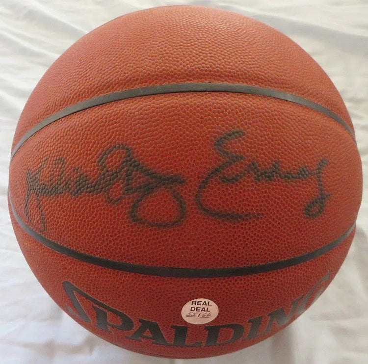 Julius Dr. J Erving autographed Spalding NBA basketball (Real Deal) 76ers - AutographsForSale.com