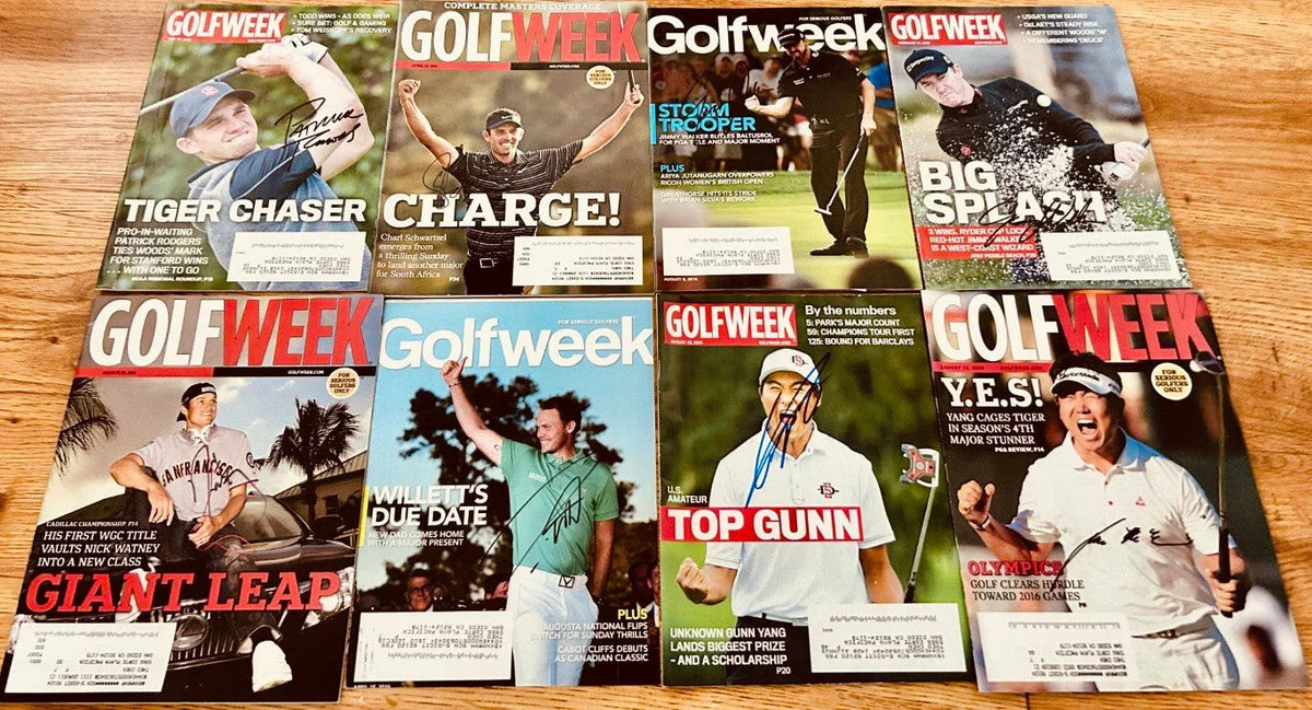 24 signed Golfweek issues Stewart Cink Darren Clarke Jim Furyk Graeme McDowell Danny Willett - AutographsForSale.com