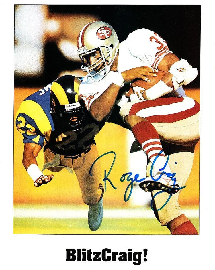 Roger Craig autographed SF 49ers 8x10 artwork print - AutographsForSale.com