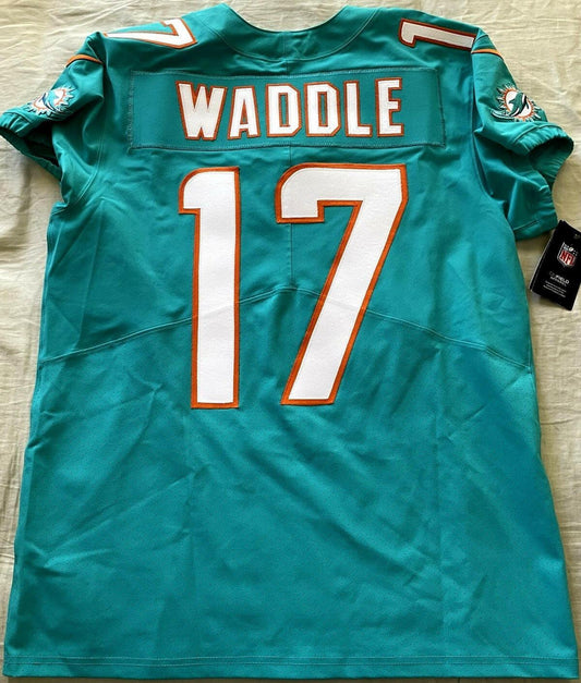 Jaylen Waddle Dolphins 2021 ROOKIE Nike Elite game model jersey NEW - AutographsForSale.com
