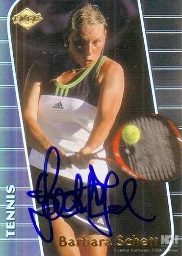 Barbara Schett signed 2000 Collector’s Edge Tennis RC - AutographsForSale.com