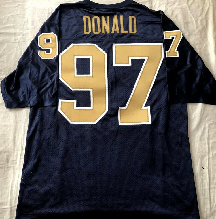 Aaron Donald Pittsburgh Panthers Nike blue large jersey NEW - AutographsForSale.com