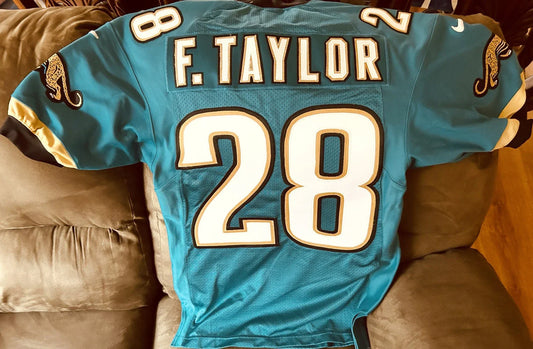 Fred Taylor Jacksonville Jaguars 1998 ROOKIE Nike game model size 44 jersey NEW - AutographsForSale.com