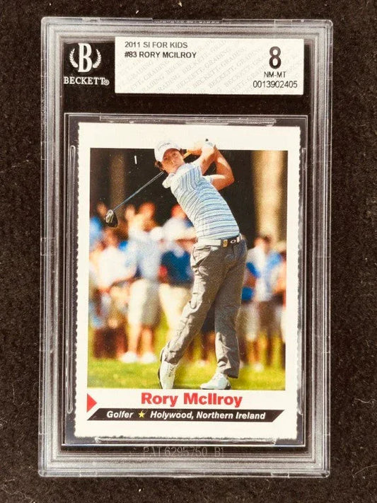Rory McIlroy 2011 SI for Kids golf Rookie Card grade BGS 8 - AutographsForSale.com