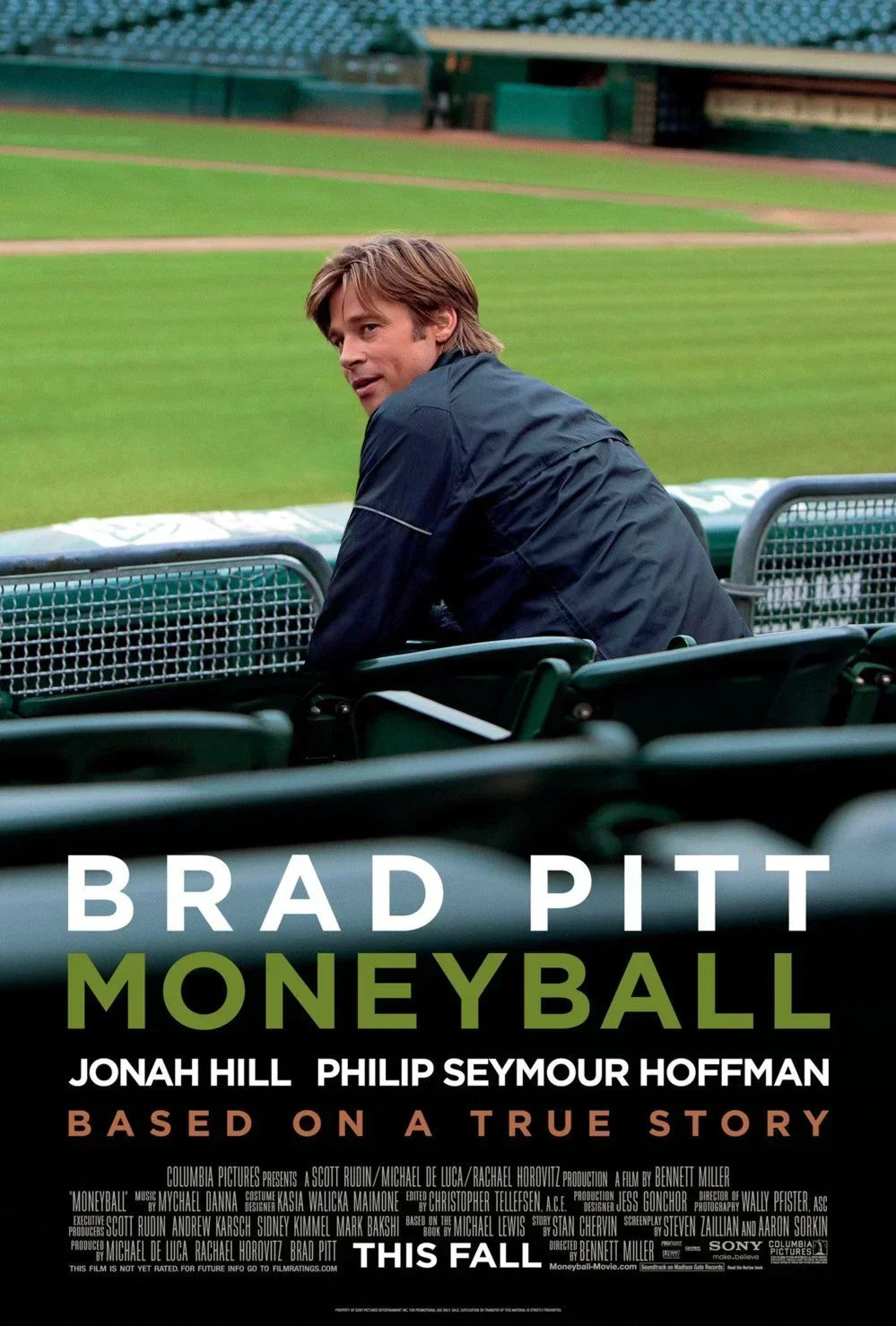 Moneyball set of 2 mini movie posters (Brad Pitt) - AutographsForSale.com