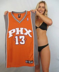 Steve Nash Phoenix Suns Adidas orange game model jersey - AutographsForSale.com
