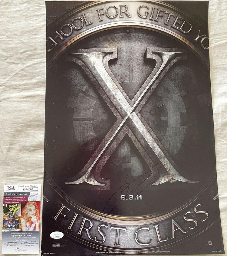 James McAvoy autographed X-Men First Class 2011 mini movie poster JSA - AutographsForSale.com