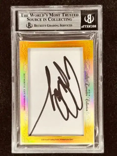 Phil Mickelson & John Daly 2014 Leaf Masterpiece Cut Signature certified signed golf card 1/1 JSA - AutographsForSale.com