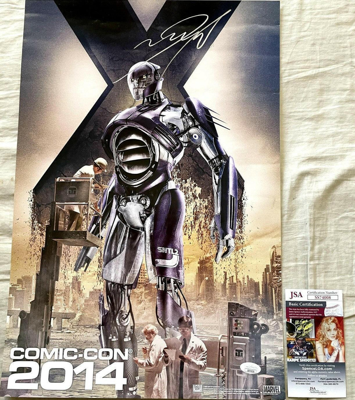 James McAvoy signed X-Men Days of Future Past 2014 SDCC mini poster JSA - AutographsForSale.com