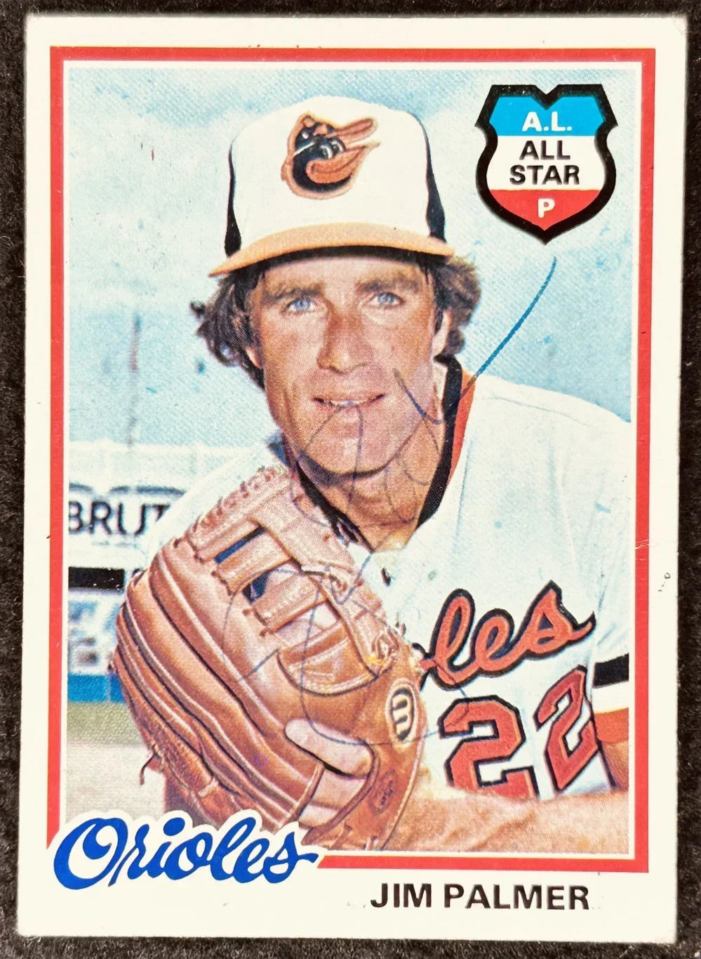 Jim Palmer autographed Baltimore Orioles 1978 Topps card - AutographsForSale.com
