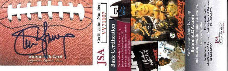 Steve Young signed Signature Legends football card JSA 49ers - AutographsForSale.com