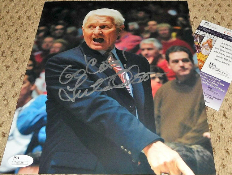 Lute Olson signed Arizona Wildcats 8x10 photo Go Cats! JSA - AutographsForSale.com