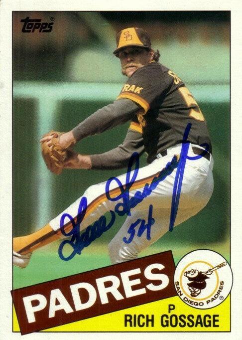 Goose Gossage autographed San Diego Padres 1985 Topps 5x7 jumbo card - AutographsForSale.com