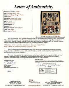 Chargers Greats signed poster framed Lance Alworth Dan Fouts Junior Seau JSA - AutographsForSale.com