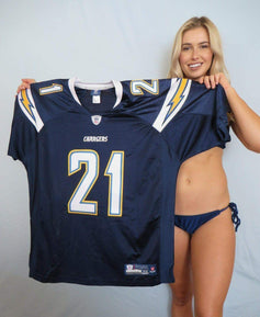 LaDainian Tomlinson SD Chargers 2007 Reebok game model blue jersey - AutographsForSale.com