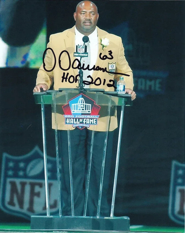Dermontti Dawson signed Pro Football Hall of Fame 8x10 photo w/ HOF 2012 - AutographsForSale.com