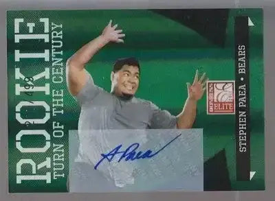 Stephen Paea Chicago Bears certified signed 2011 Donruss Elite RC /499 - AutographsForSale.com