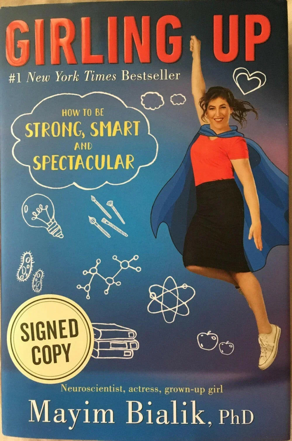 Mayim Bialik signed Girling Up 1st edition book Big Bang Theory - AutographsForSale.com