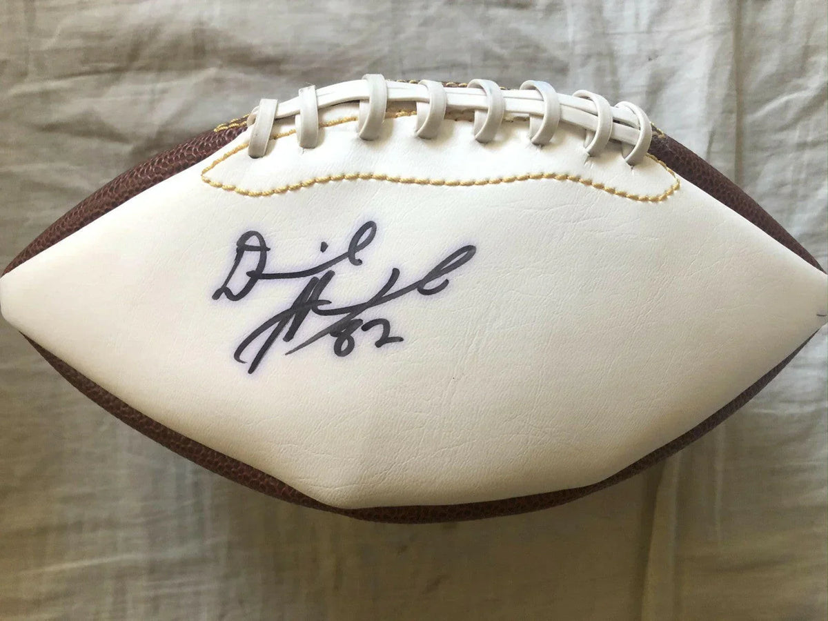 Derrick Alexander signed white panel football Michigan Wolverines Chiefs Ravens - AutographsForSale.com
