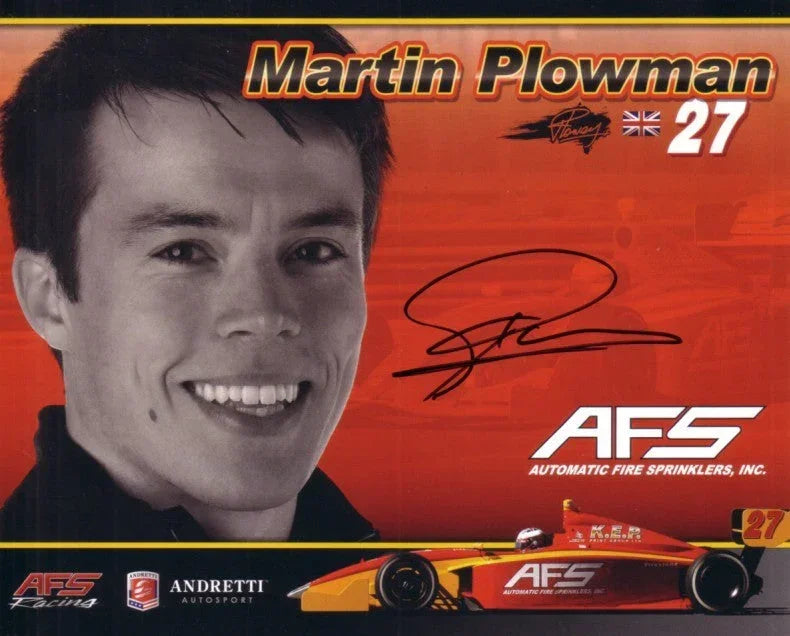 Martin Plowman autographed Andretti racing photo card - AutographsForSale.com