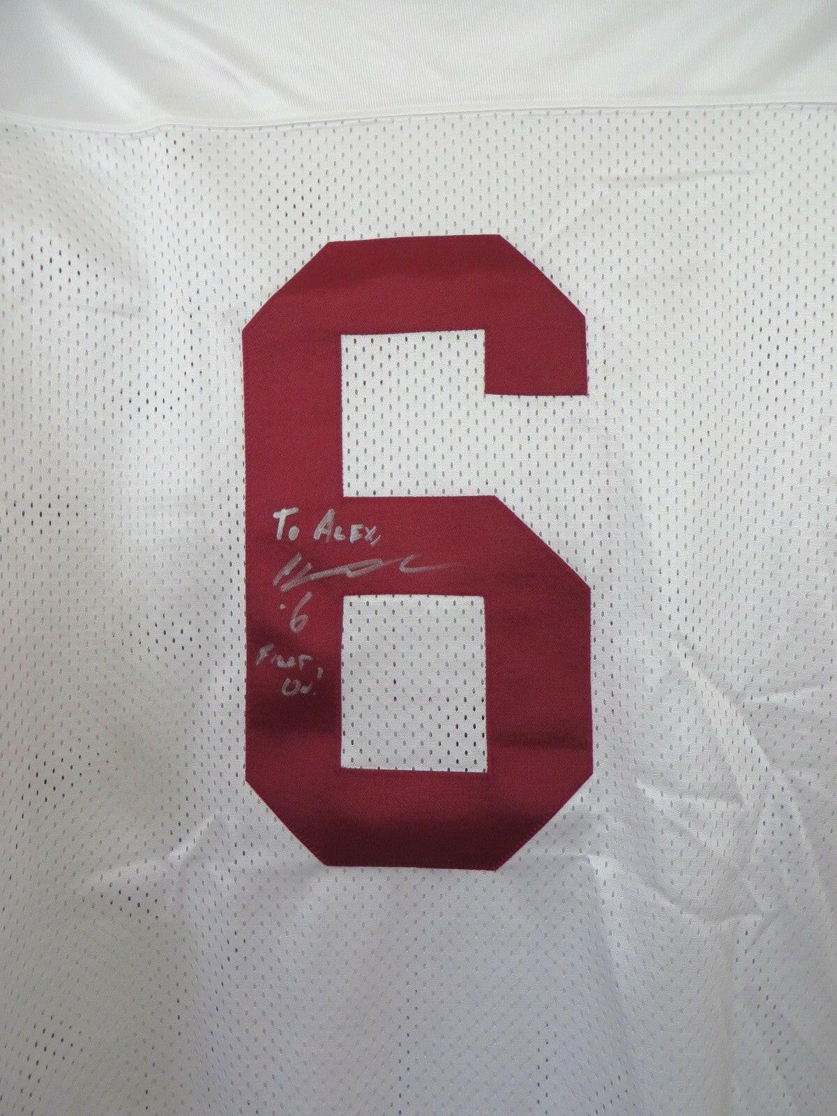 Cody Kessler autographed USC Nike white jersey (to Alex) - AutographsForSale.com