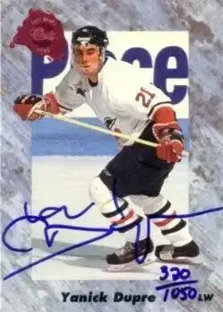 Yanick Dupre certified autograph 1991 Classic 4-Sport card - AutographsForSale.com